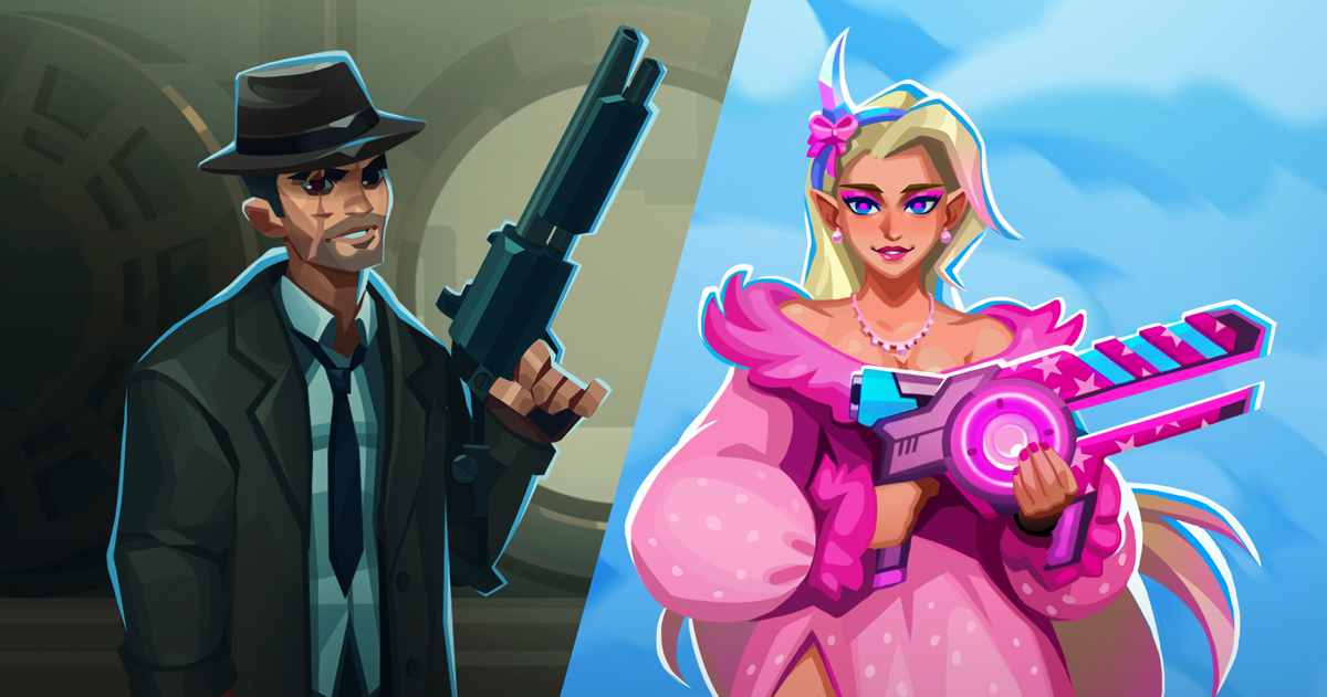 Barbie/Oppenheimer crossover with Bullet Echo characters